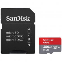 SanDisk Ultra MicroSDXC 256GB Clase 10 A1 UHS-I + Adaptador SD en PcComponentes