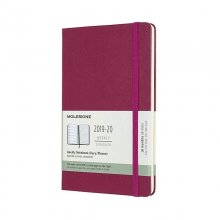 Moleskine 2019-20 Weekly Agenda Cuaderno Semanal Grande de 18 Meses Rosa en PcComponentes