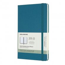 Moleskine 2019-20 Weekly Agenda Cuaderno Semanal Grande de 18 Meses Verde en PcComponentes