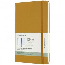 Moleskine 2019-20 Weekly Agenda Cuaderno Semanal Grande de 18 Meses Amarillo en PcComponentes