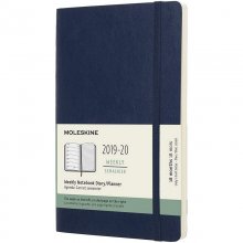 Moleskine 2019-20 Weekly Agenda Cuaderno Semanal Grande 18 Meses Tapa Blanda Azul en PcComponentes