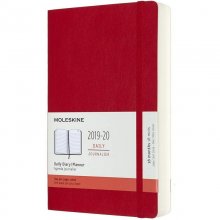 Moleskine 2019-20 Daily Agenda Cuaderno Diario Grande 18 Meses Tapa Blanda Roja en PcComponentes