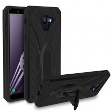 Avizar Funda Protectora con Función Soporte y Antigolpes de Color Negro para Samsung Galaxy A6 en PcComponentes
