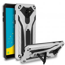 Avizar Funda Protectora Antigolpes Plateada con Función Soporte para Samsung Galaxy J6 en PcComponentes