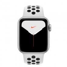 Apple Watch Nike Series 5 GPS 44mm Alumínio Cinzento com Correia Desportiva Pure Platina/Preta en PcComponentes