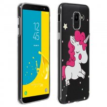 Avizar Funda Protectora de Silicona Flexible Multicolor Unicornio & Estrellas para Samsung Galaxy J6 en PcComponentes