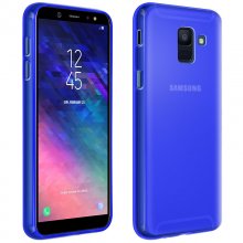 Avizar Funda Protectora de Silicona Flexible Antihuellas Azul para Samsung Galaxy J6 en PcComponentes