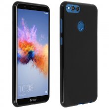 Avizar Funda Protectora de Silicona Flexible Antihuellas Negra para Honor 7X en PcComponentes