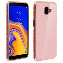 Avizar Funda Protectora de Silicona Efecto Lentejuelas Brillantes Champán para Samsung Galaxy J6 en PcComponentes