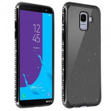 Avizar Funda Protectora de Silicona Efecto Lentejuelas Brillantes Negra para Samsung Galaxy J6 en PcComponentes
