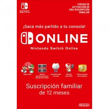 Nintendo Switch Online Suscripción Familiar 12 Meses (365 Días) Nintendo eShop en PcComponentes