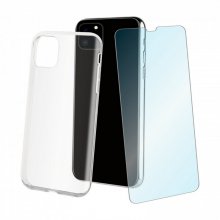 Muvit Pack Funda Cristal Soft Transparente + Cristal Templado para iPhone 11 en PcComponentes