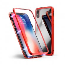 Unotec Funda Magnética con Cristal Templado Roja para iPhone X/XS en PcComponentes