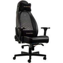 Noblechairs Icon Cuero PU Silla Gaming Negra/Oro en PcComponentes