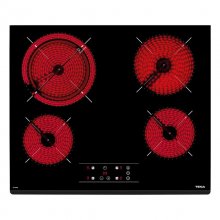 Teka TT 6420 Placa Vitrocerámica 4 Zonas Negra
