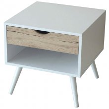 College Buck Mesilla Pequeña Oficina 45X45X45cm Blanca/Madera