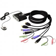 Aten Conmutador KVM HDMI USB de 2 Puertos con Selector de Puerto Remoto en PcComponentes