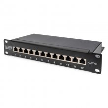 Digitus Panel de Parcheo 12 Puertos CAT 6A 1U Negro en PcComponentes
