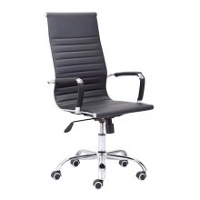 Adec Letter Silla de Oficina Simiel Piel Negra en PcComponentes