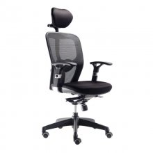 Euromof Boston Silla de Oficina Ergonómica con Cabecero Negra en PcComponentes