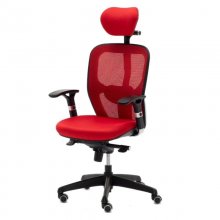 Euromof Boston Silla de Oficina Ergonómica con Cabecero Rojo en PcComponentes