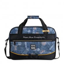 Route 66 Philadelphia Maletín para Portátil hasta 15" Estampado Negro/Azul en PcComponentes