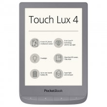 PocketBook Touch Lux 4 eReader 6" 8GB Wifi Plata Reacondicionado en PcComponentes