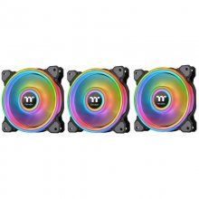 Thermaltake Riing Quad 12 RGB Radiator Pack 3 Ventiladores Edición Premium Negro en PcComponentes