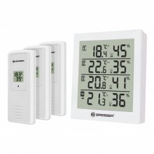 Bresser Temeo Hygro Quadro Estación Termómetro e Higrómetro Blanco + 3 Sensores en PcComponentes
