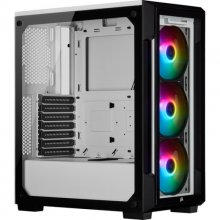 Corsair iCUE 220T RGB Cristal Templado USB 3.1 Blanca en PcComponentes