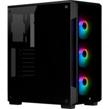 Corsair iCUE 220T RGB Cristal Templado USB 3.1 Negra en PcComponentes
