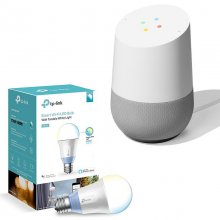 Pack Google Home + TP-LINK LB120 Bombilla Inteligente Wi-Fi Blanco en PcComponentes