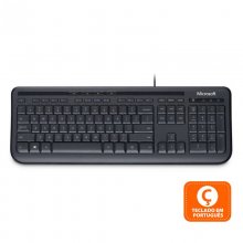 Microsoft Wired Keyboard 600 Teclado Preto (PT) en PcComponentes