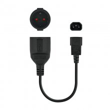 Nanocable Cable Adaptador C14 a CEE7 Macho/Hembra 25cm en PcComponentes