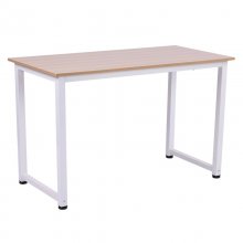 Homcom Mesa Escritorio Ajustable 120x60x76cm Roble/Blanco en PcComponentes