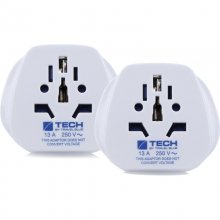 Travel Blue Pack 2 Adaptadores Corriente Entrada Mundial a Clavija Europea en PcComponentes