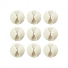 Bluelounge CableDrop Mini Pack 9 Organizadores de Cables Blancos en PcComponentes