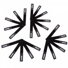 Duronic Pack 24 Tiras de Velcro 15cm para Organizar Cables Negras