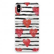 Be Unique Funda Gel Corazones para iPhone X/XS