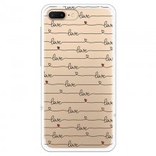 Be Unique Funda Gel Love para iPhone 7 Plus/iPhone 8 Plus