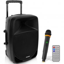 Pyle PSBT125A Altavoz Portátil Bluetooth de Karaoke 1200W con Micrófono Inalámbrico en PcComponentes