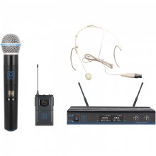 Oqan QWM-3 Sistema Inalámbrico Dual Micrófono + Micrófono de Diadema en PcComponentes