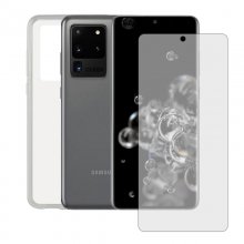 Contact Pack Funda TPU Transparente + Protector Cristal Templado para Samsung Galaxy S20 Ultra en PcComponentes
