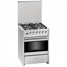 Meireles E 610 X Cocina Gas 4 Fuegos + Horno Eléctrico Multifunción Acero Inoxidable en PcComponentes