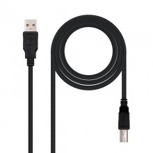 Nanocable Cable Impresora USB 2.0 Tipo A/B Macho/Macho 1m Negro en PcComponentes