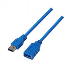 Nanocable Cable USB 3.0 Alargador Macho/Hembra 2m Azul