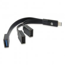 Conceptronic Hub USB-C para USB 3.0 + 2 USB OTG Preto en PcComponentes