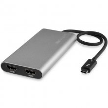 Startech Adaptador Thunderbolt 3 a 2x HDMI 4k 60fps en PcComponentes
