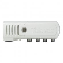 Televes Amplificador Antena TV 3 Salidas Conectores CEI 20dB Blanco en PcComponentes