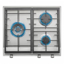 Teka EX 60.1 3G AI AL DR CI Placa de Gas Natural 3 Zonas 60cm Acero Inoxidable